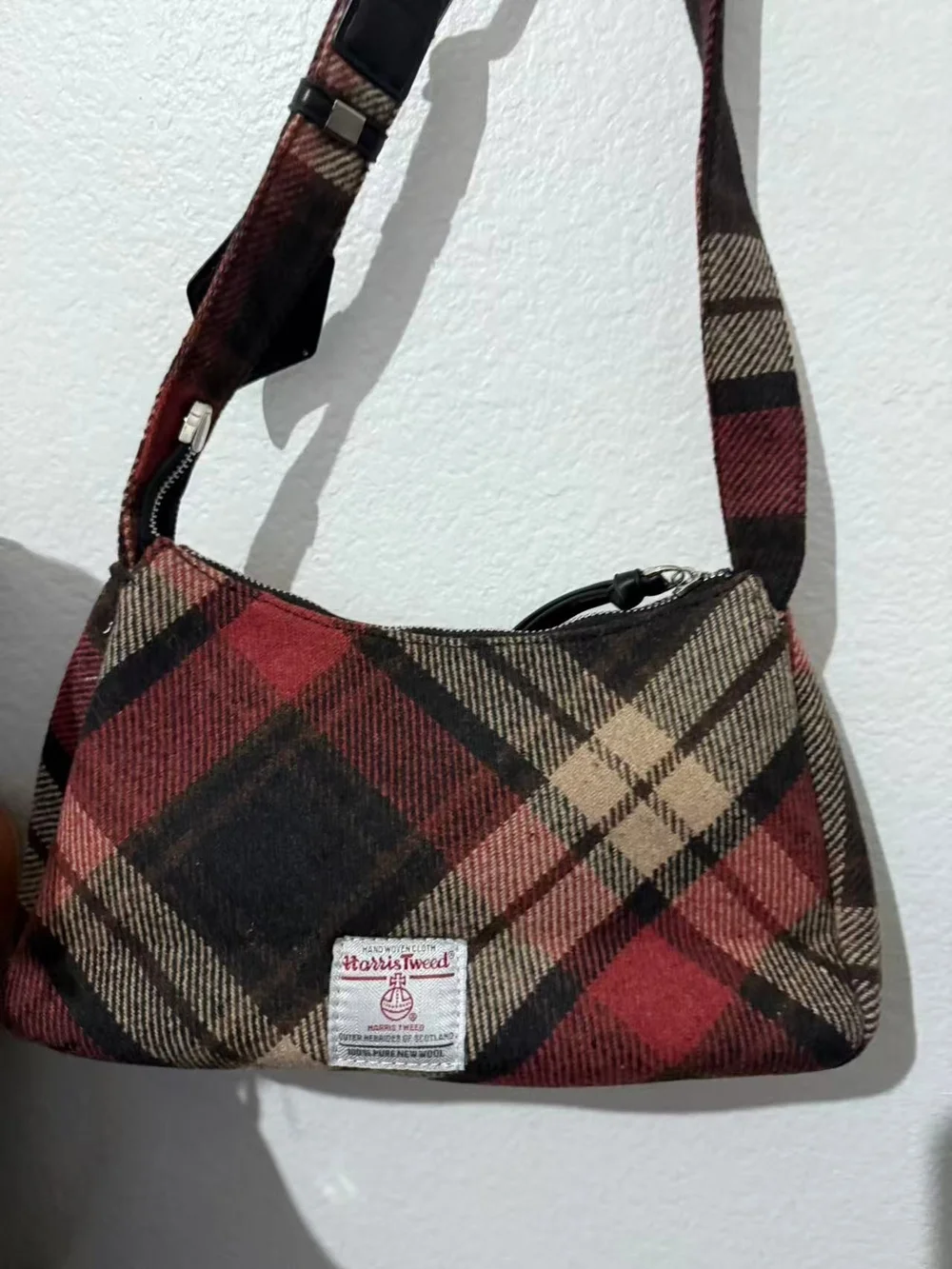 Vivienne Westwood Red Plaid Shoulder Bag